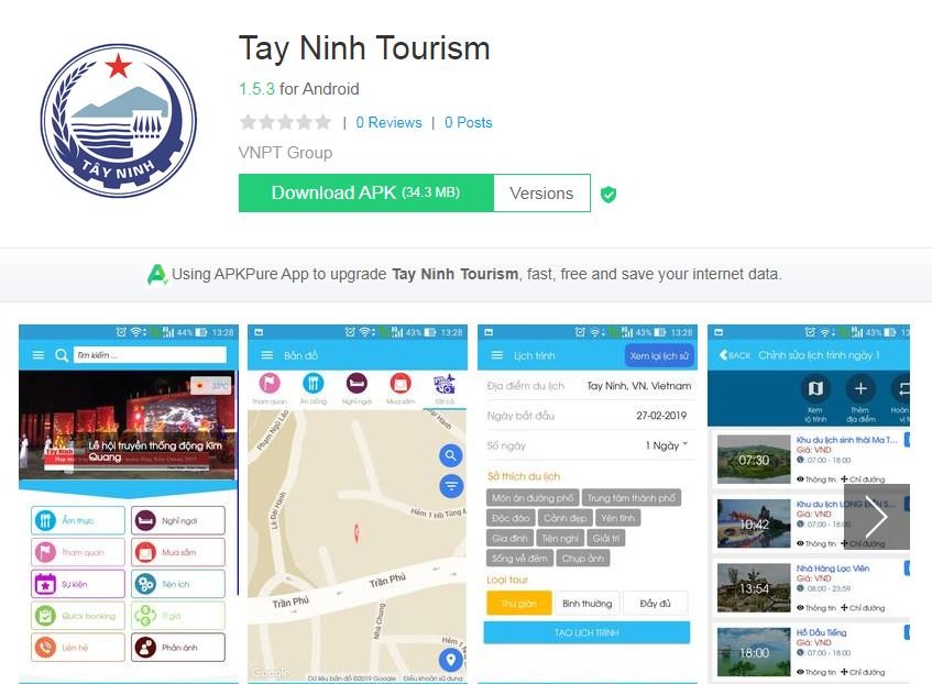 App Tay Ninh Tourism